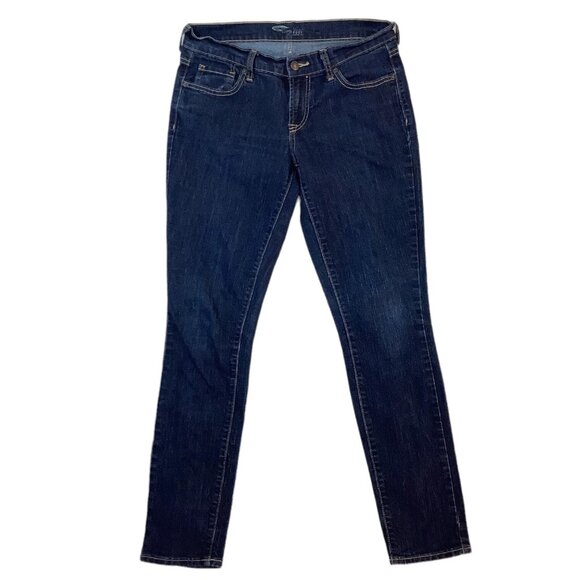 Old Navy The Flirt Mid Rise Skinny Leg Jeans Womens Size 6 Blue Denim - Picture 1 of 10